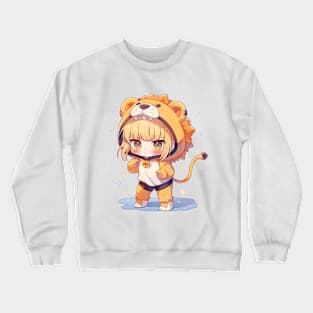 chibi saber lion Crewneck Sweatshirt